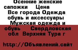 Осенние женские сапожки. › Цена ­ 2000.. - Все города Одежда, обувь и аксессуары » Мужская одежда и обувь   . Свердловская обл.,Верхняя Тура г.